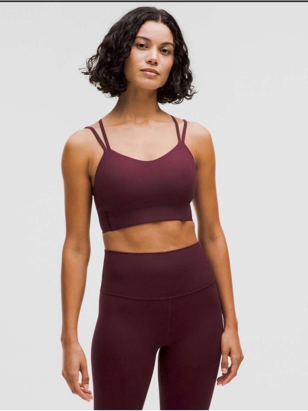 lululemon Ribbed Like a Cloud longline Sports Bra